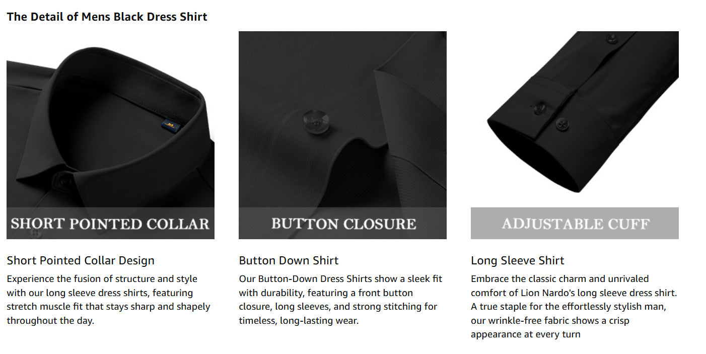 High Stretch Men Business Shirt Long Sleeve Anti-wrinkle Non-ironing Slim Fashion Casual Social Solid Formal Office White Shirt