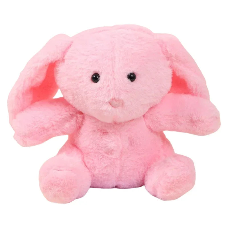 Breathing Bunny Plush Toys Soft Plush Stuffed Doll Pillow Soothing Music Lights Relieve Tension Anxiety for Sleeping Time