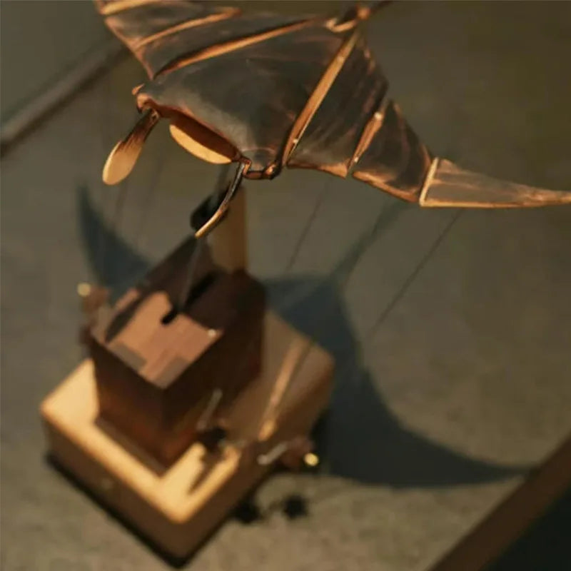 New wooden electric bionic manta ray ornaments home decorations desk ornaments wooden crafts