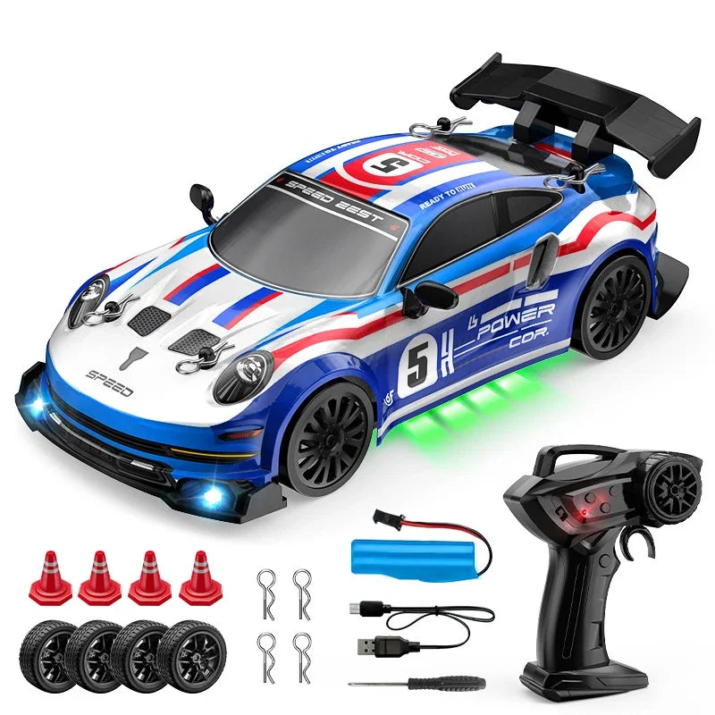 1/24 RC Drift Cars 2.4G 4WD Remote Control Racing Car Children Toys Car Replaceable tires High Speed Drift Race Vehicle Supercar