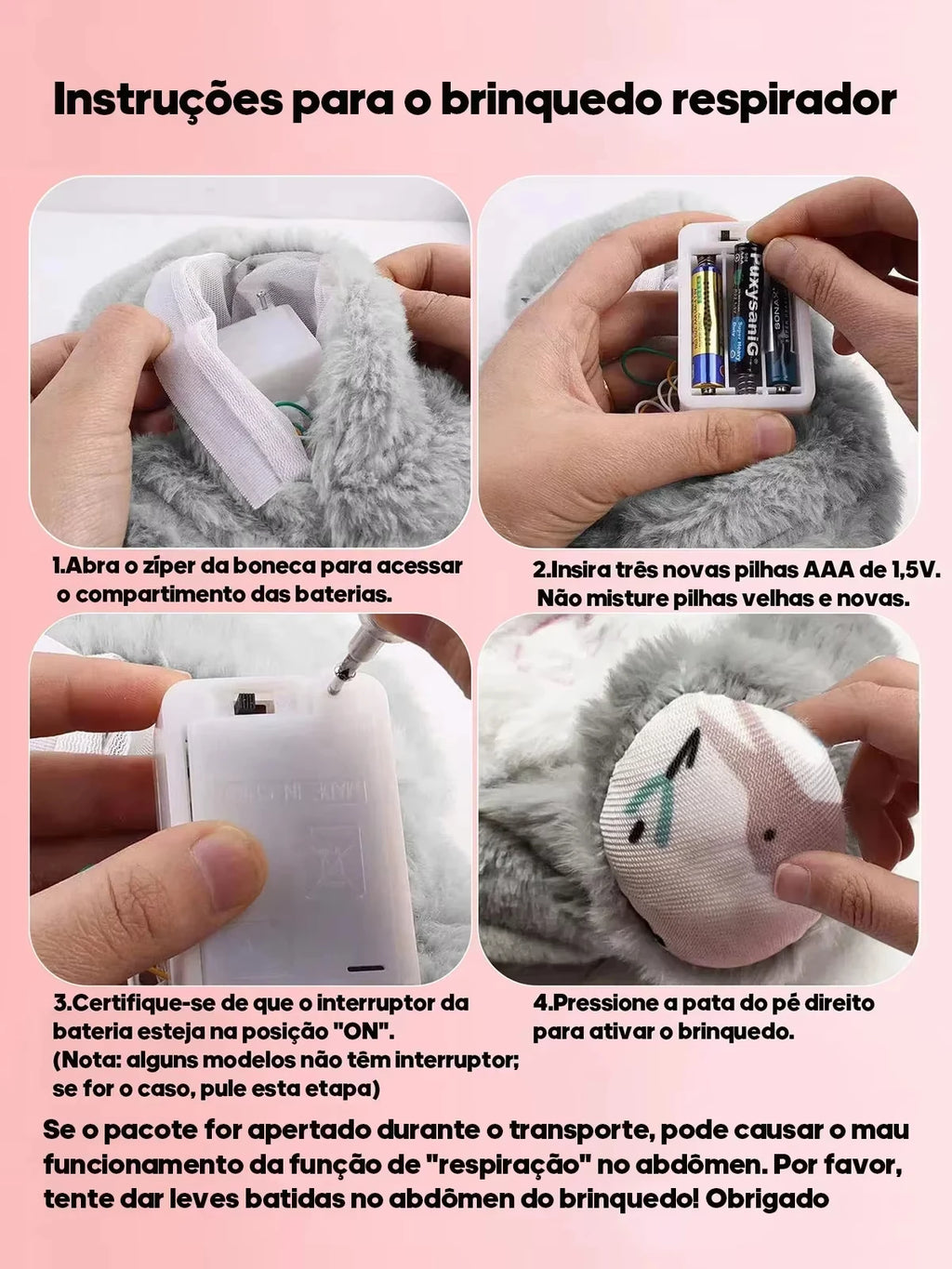 Breathing Bunny Plush Toys Soft Plush Stuffed Doll Pillow Soothing Music Lights Relieve Tension Anxiety for Sleeping Time