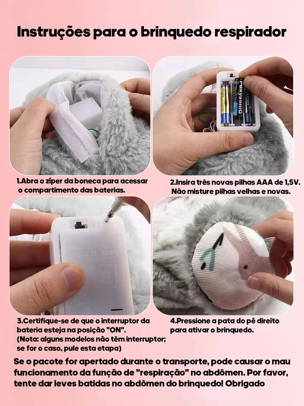 Breathing Bunny Plush Toys Soft Plush Stuffed Doll Pillow Soothing Music Lights Relieve Tension Anxiety for Sleeping Time