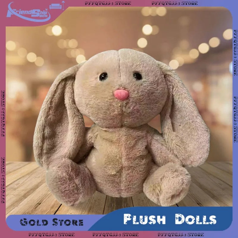 Breathing Bunny Plush Toys Soft Plush Stuffed Doll Pillow Soothing Music Lights Relieve Tension Anxiety for Sleeping Time